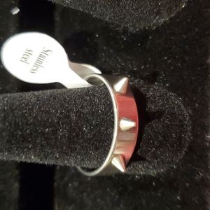 Three Horn Stainless Steel Ring Size 10